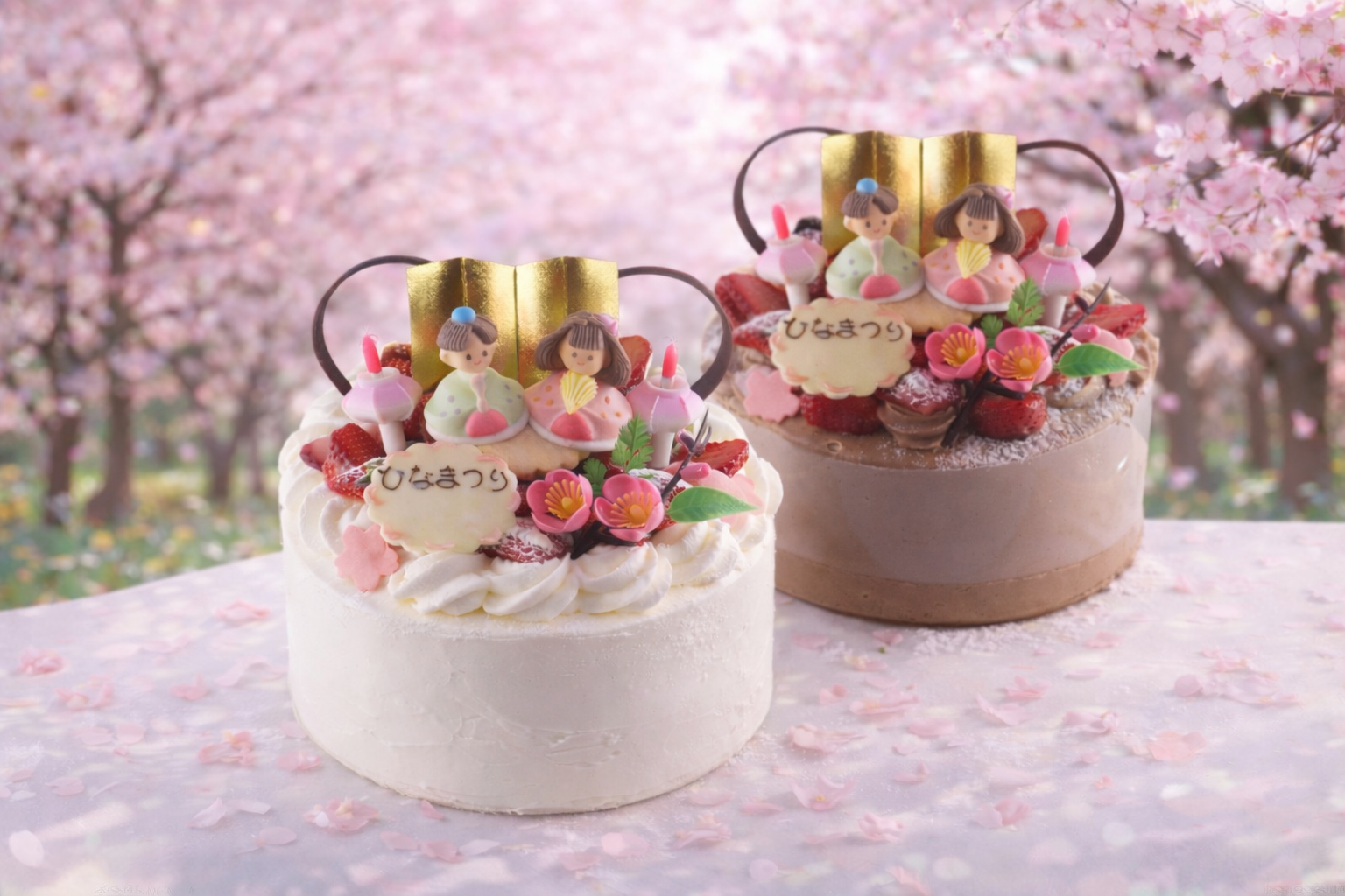 ? ひな祭りケーキご予約受付中 ?